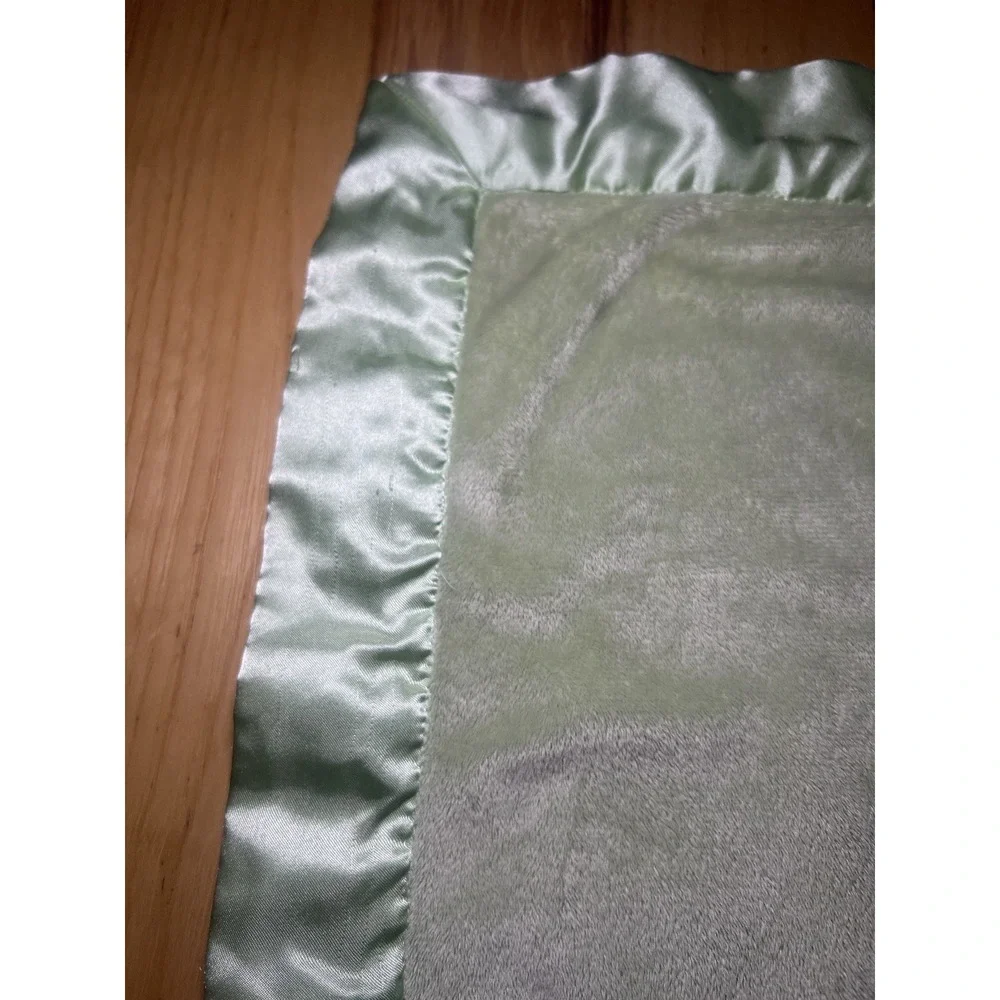 Circo Green Lion Bird Sun Clouds Safari Baby Crib Blanket Lovey Satin Trim *read